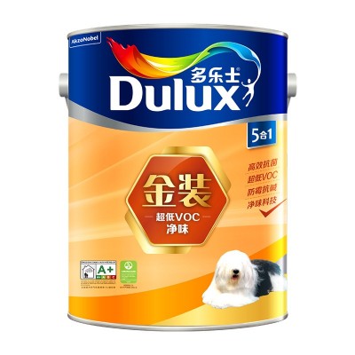 多乐士（Dulux） 金装净味五合一 内墙乳胶漆 油漆涂料 5L