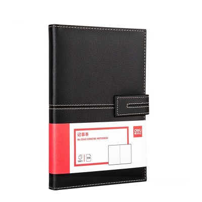 120张荔枝纹磁扣皮面本办公用品  黑色3343