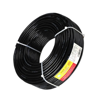 电线电缆 RVV2*2.5平方国标2芯电源线二芯多股铜丝软护套线 黑色50米