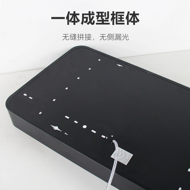 LED办公室吊灯工业风工作室会议室照明灯具 圆角吊灯【1200*200】图5