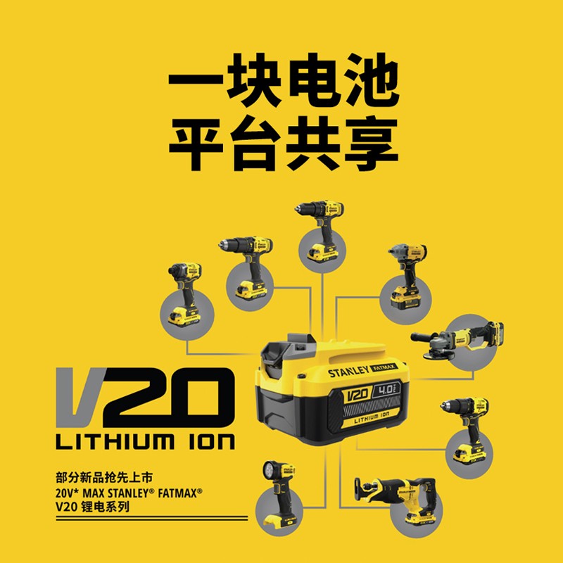 得伟 DEWALT 20V锂电充电式冲击扳手 2x4.0Ah电池套装 DCF880M2-A9图6