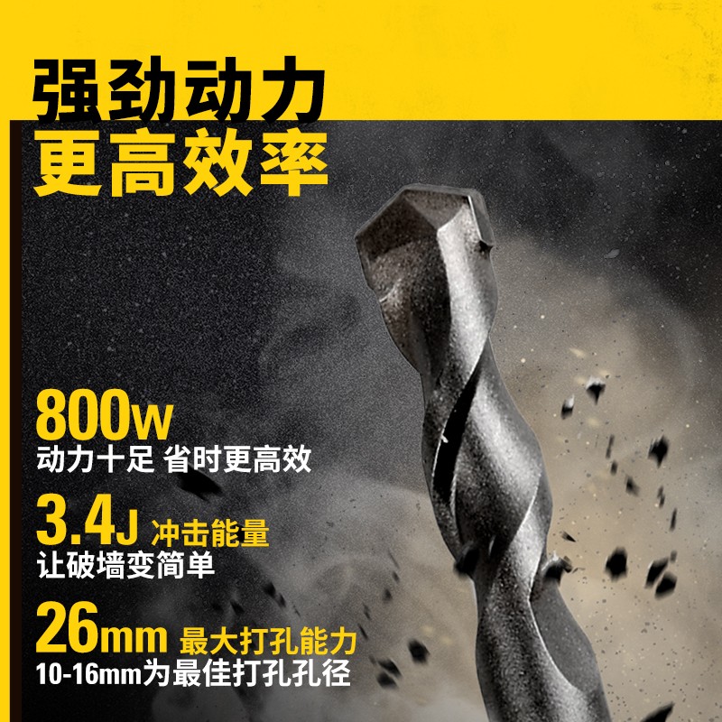 京东JOY联名款电锤套装 2KG 800W SHR263KA-A9图4