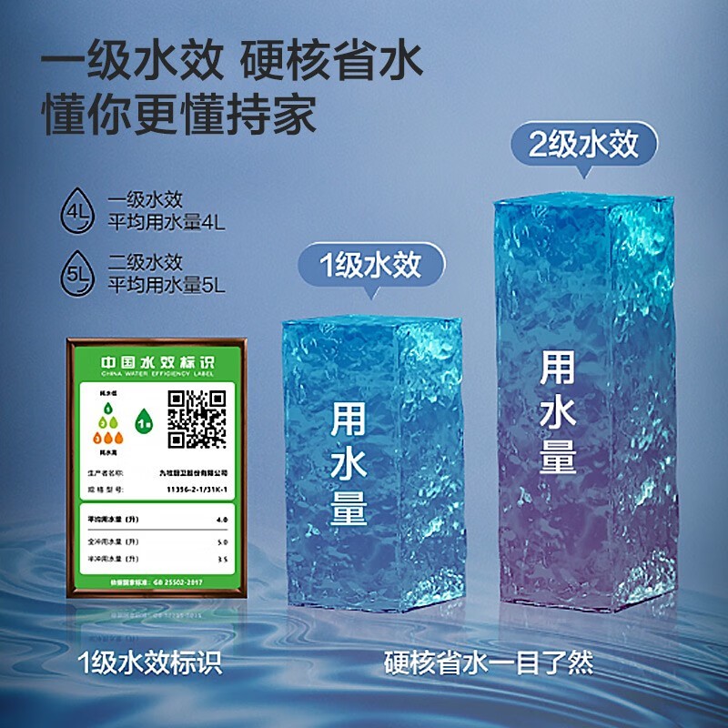 卫浴空气能淋浴花洒劲冲马桶轻奢简约实木浴室柜套餐A2718/A2715 B款雾霾蓝100cm三件套餐 400坑距【390以上选择】不含龙头图7