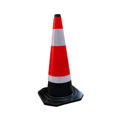 反光路锥 橡胶路锥雪糕筒道路施工安全警示柱 70cm高