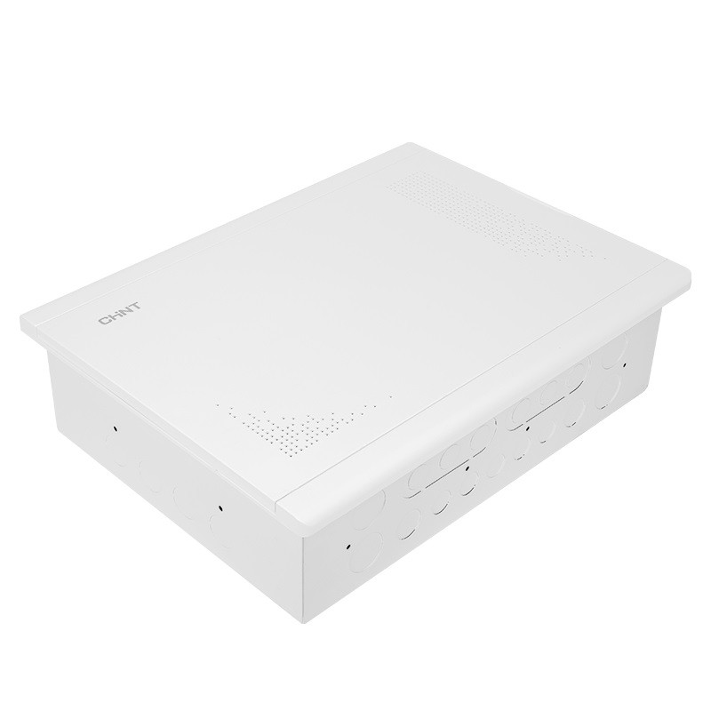 弱电箱 多媒体家用布线箱光纤入户信息箱 入墙尺寸392X290X100mm（排插+支架）图6
