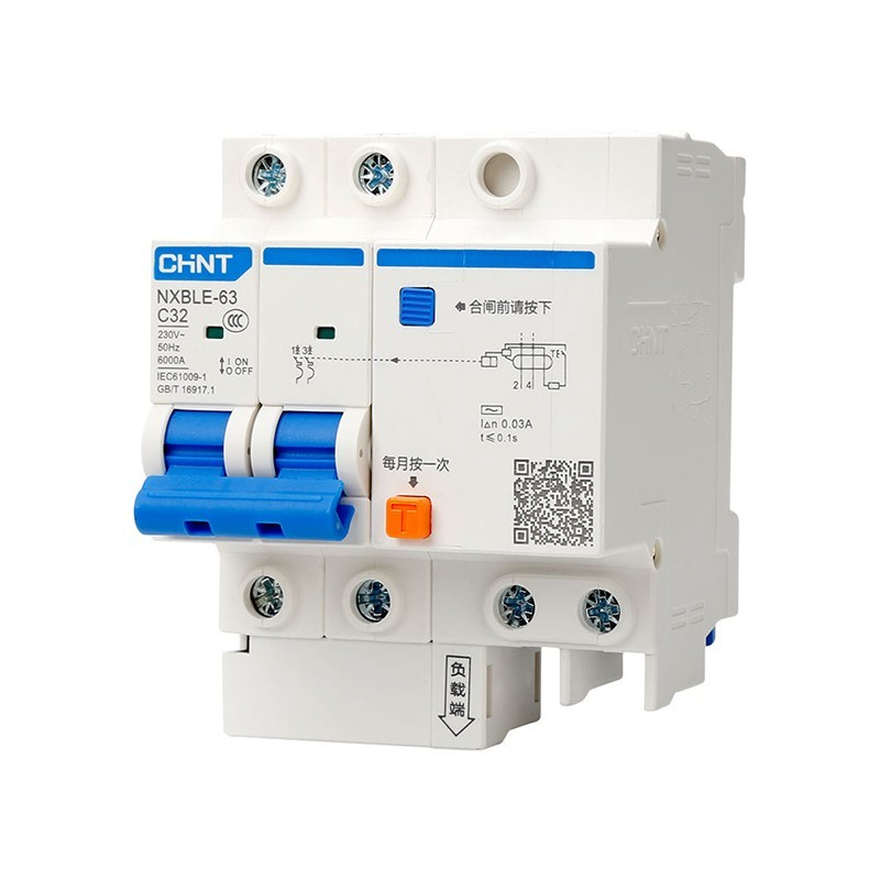 NXBLE-63-2P-C32 小型漏电保护断路器 漏保空气开关 2P C32 30mA 6kA图5
