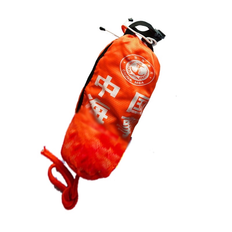 救生绳包便携式船用户外水上抛缆反光丙纶浮索荧光漂浮车载逃生索图2