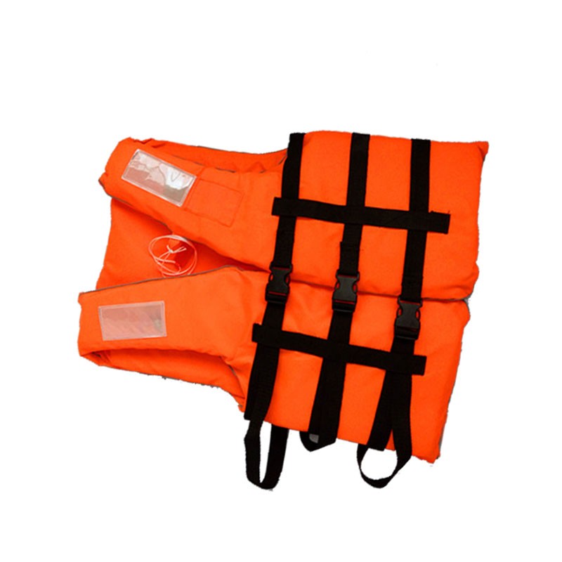 漂流滑水冲浪沙滩休闲救生衣钓鱼气涨迷彩牛津加厚救生衣-橙色图5