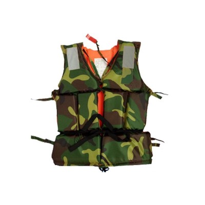拉链卡扣迷彩救生衣 成人户外漂流抢险救援服(成人拉链卡扣背心款)