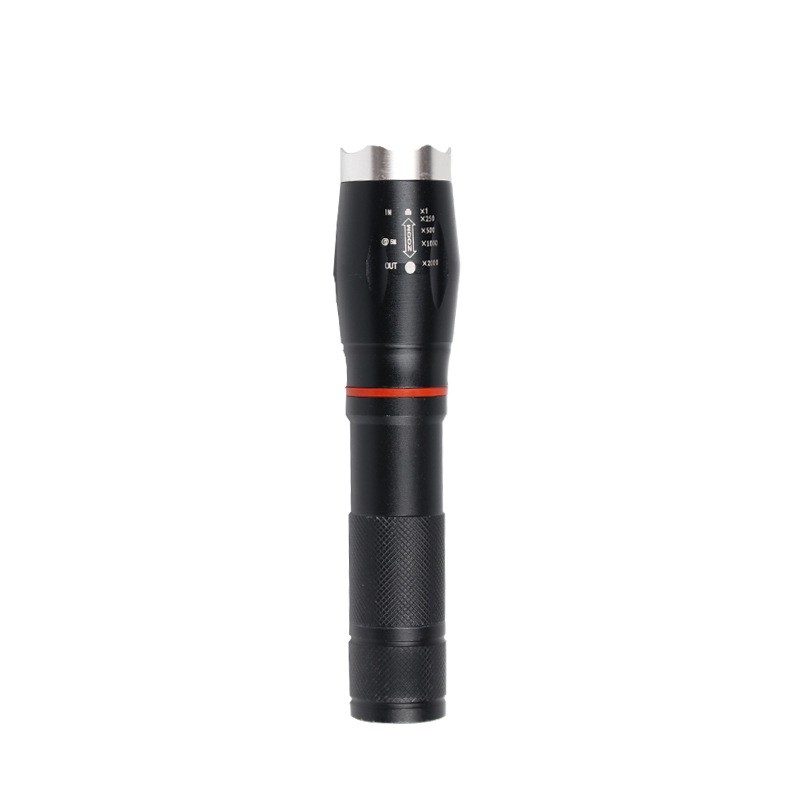 苏识 COB+T6两用强光远射手电筒缩调焦超亮户外照明 手电+2电1充图3