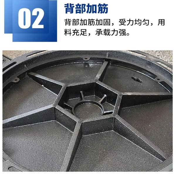 铸铁井盖带底座 承重1T图8