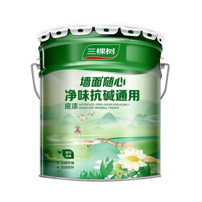 乳胶漆 墙面随心净味抗碱通用底漆 墙面漆涂料 15L