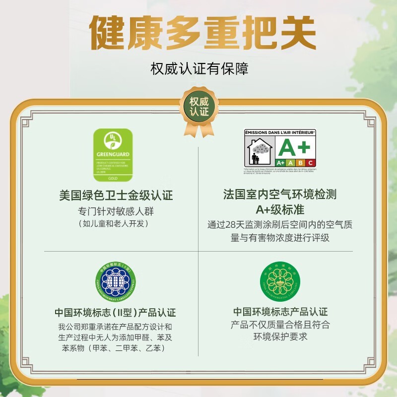 【绿色家居】乳胶漆 绘森活抗甲醛净味五合一 墙面漆涂料图7