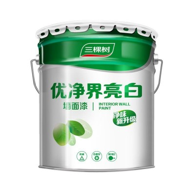 三棵树乳胶漆 优净界亮白室内家用 24KG