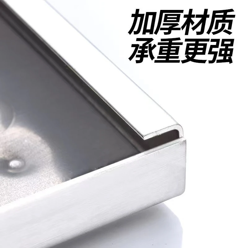 工起无机复合电缆沟盖板 不锈钢地沟盖板排水沟篦子 580*400*25MM图2