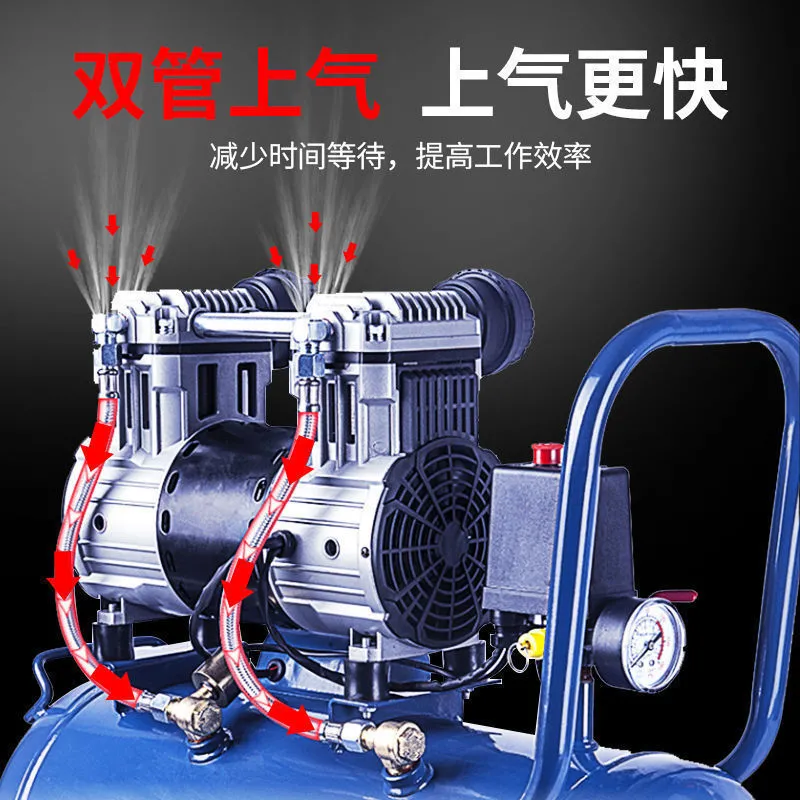 工起 东成空压机 铜线芯双管上气1000W-12升图5