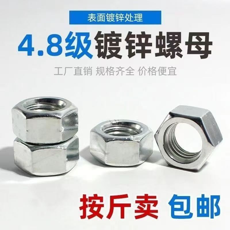 工起 镀锌六角螺母 4.8级 GQ25716-1 5斤/包图3